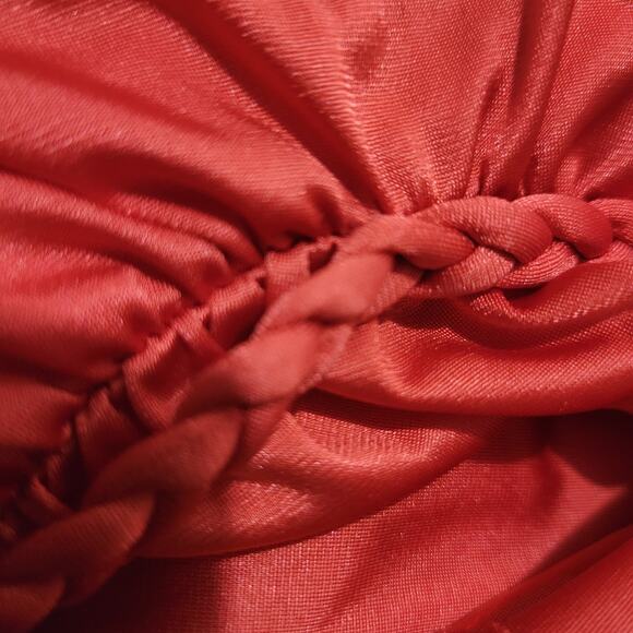 Vintage Vanity Fair Silky Red Nightgown 70s Nylon Goddess Long Maxi Lingerie XS - Picture 9 of 16